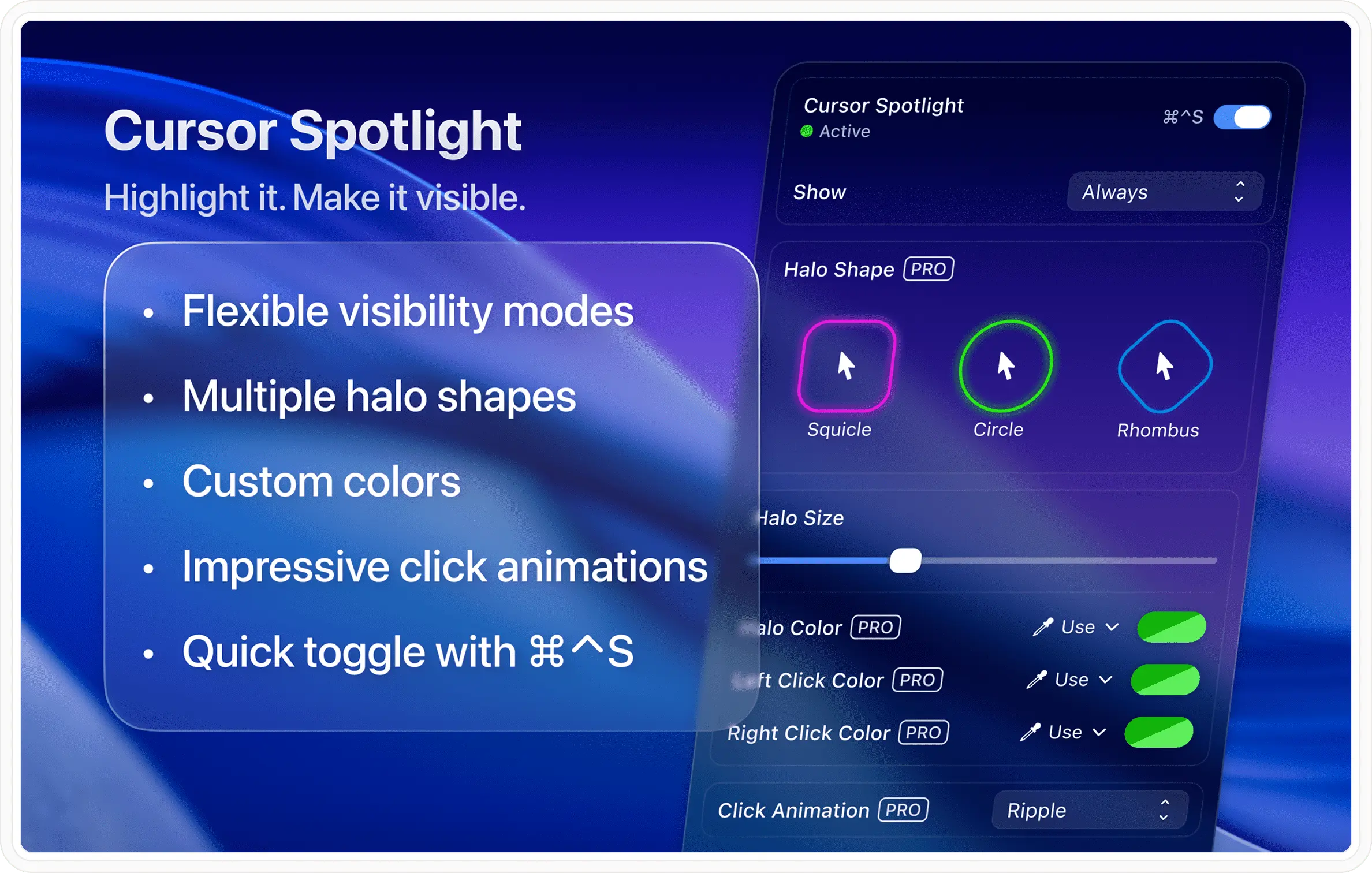 Cursor Spotlight - Cursor Highlighter for macOS